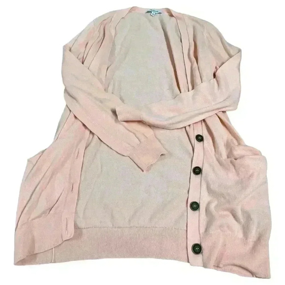 Madewell Women's Pink Long Sleeve Cardigan Sweater for Fall Size Small - Picture 2 of 6